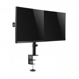 Кронштейн для двух мониторов настольный VESA 75х75, 100х100, 17"-32", до 16 кг, SONNEN STATIC, 455943
