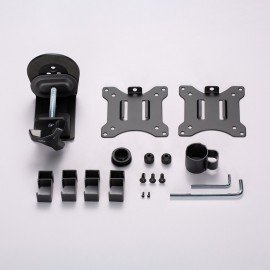 Кронштейн для двух мониторов настольный VESA 75х75, 100х100, 17"-32", до 16 кг, SONNEN STATIC, 455943