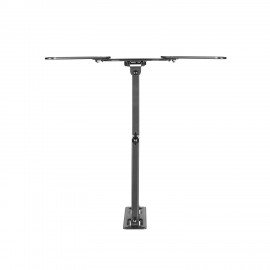 Кронштейн-крепление для ТВ настенный, до 35 кг. VESA 75х75-400х400, 32"-55", черный, SONNEN, 455946