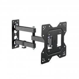 Кронштейн-крепление для ТВ настенный, до 30 кг, VESA 100х100-200х200, 23"-43", черный, SONNEN, 455947