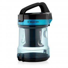 Пылесос BRAYER BR4200 с контейнером "циклон", 1800 Вт, мощность всасывания 400 Вт, черный/синий