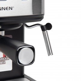 Кофеварка рожковая ручной капучинатор SONNEN CM8501, 1100 Вт, объем 1,5 л, 15 бар, 456335