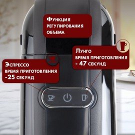 Кофемашина капсульная 3 в 1 для молотого кофе и капсул DOLCE GUSTO и NESPRESSO, SONNEN CM510, 1450 Вт, объем 0,6 л, 456336