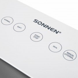 Вакууматор/вакуумный упаковщик SONNEN VS-V73, 3 режима, 95 Вт, запаивание до 30 см, сенсорная панель, резак, 456338
