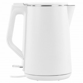 Чайник электрический с двойными стенками SONNEN KT-4103, 1,5 л, 2200 Вт, белый, 456376