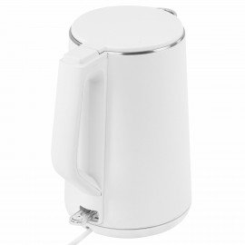 Чайник электрический с двойными стенками SONNEN KT-4103, 1,5 л, 2200 Вт, белый, 456376