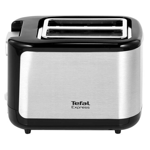 Тостер TEFAL TT365031, 850 Вт, 2 тоста, 7 режимов, механическое управление, металл/пластик, серебристый/черный, 7211002582