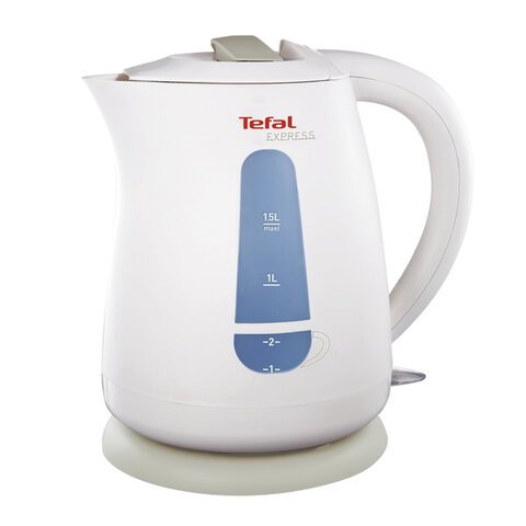 Чайник TEFAL KO29913E, 1,5 л, 2200 Вт, закрытый нагревательный элемент, пластик, белый, 7211000396