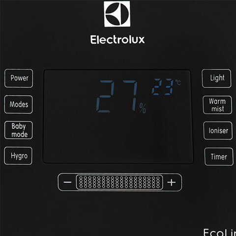 Увлажнитель воздуха ELECTROLUX EHU-3710D, объем бака 5 л, 110 Вт, гигростат, черный, НС-1073571
