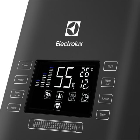 Увлажнитель воздуха ELECTROLUX EHU-3710D, объем бака 5 л, 110 Вт, гигростат, черный, НС-1073571