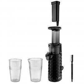 Соковыжималка шнековая BRAYER BR1701, 130 Вт, функция реверс, контейнер для сока 0,6 л, черная