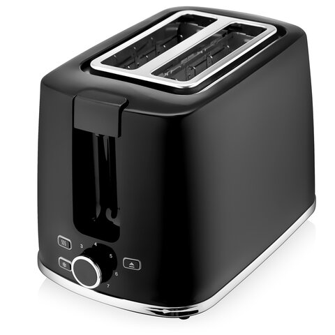 Тостер BRAYER BR2108, 930 Вт, 2 тоста, 7 режимов, пластик, черный