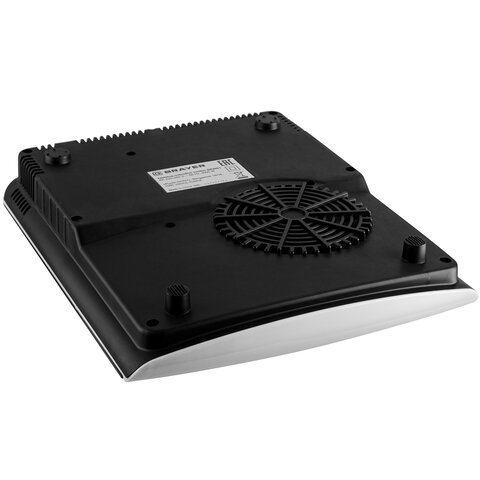 Настольная индукционная плита BRAYER BR2801, 2000 Вт, 5 программ, сенсорное управление, черная