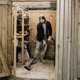 Пылесос хозяйственный KARCHER WD 5 S, мусоросборник 25 л, мощность 1100 Вт, желтый, 1.628-350.0