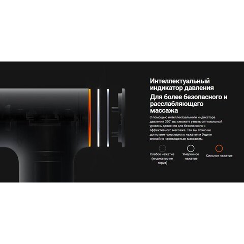 Массажный пистолет XIAOMI Massage Gun Mini, перкуссионный, 3 режима, 3 насадки, до 2500 об/мин, синий, BHR6083GL