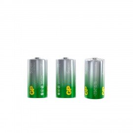 Батарейки GP Super, С (LR14, 14А), алкалиновые, КОМПЛЕКТ 2 шт., в пленке, 14A-OS2