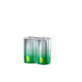 Батарейки GP Super, D (LR20, 13А), алкалиновые, КОМПЛЕКТ 2 шт., в пленке, 13A-OS2