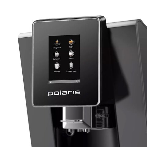 Кофемашина POLARIS PACM 2060AC, 1500 Вт, объем 2 л, автокапучинатор, черная, 60836