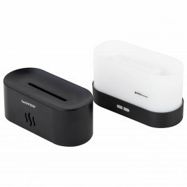 Увлажнитель воздуха "Камин", эффект пламени, 180 мл, Аромамасло в ПОДАРОК, черный, DASWERK, 456845