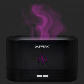 Увлажнитель воздуха "Камин", эффект пламени, 180 мл, Аромамасло в ПОДАРОК, черный, DASWERK, 456845