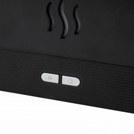 Увлажнитель воздуха "Камин", эффект пламени, 180 мл, Аромамасло в ПОДАРОК, черный, DASWERK, 456845