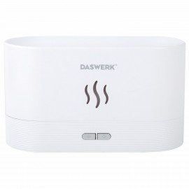 Увлажнитель воздуха "Камин", эффект пламени, 180 мл, Аромамасло в ПОДАРОК, белый, DASWERK, 456846