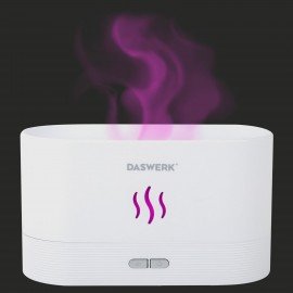 Увлажнитель воздуха "Камин", эффект пламени, 180 мл, Аромамасло в ПОДАРОК, белый, DASWERK, 456846