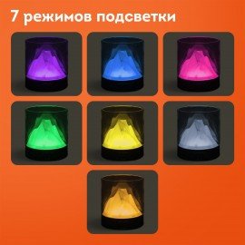 Увлажнитель воздуха аромадиффузор, подсветка и таймер, 300 мл, Аромамасло в ПОДАРОК, DASWERK, 456847