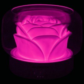 Увлажнитель воздуха аромадиффузор, подсветка и таймер, 400 мл, Аромамасло в ПОДАРОК, DASWERK, 456848