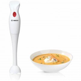 Блендер погружной BOSCH MSMP1000, 350 Вт, 1 скорость, 1 насадка, стакан, белый