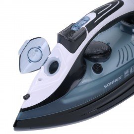 Утюг паровой SONNEN SI-2283, 2400 Вт, керамическое покрытие, антикапля, антинакипь, cиний, 456995