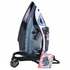Утюг паровой SONNEN SI-2283, 2400 Вт, керамическое покрытие, антикапля, антинакипь, cиний, 456995