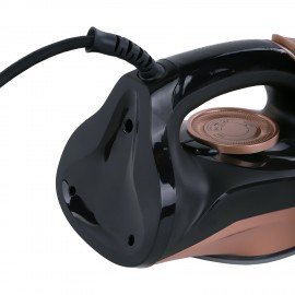 Утюг паровой SONNEN SI-6680, 2200 Вт, керамическое покрытие, антикапля, черный/розовый, 456997