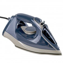 Утюг паровой SONNEN SI-6008, 2200 Вт, керамическое покрытие, антикапля, серебристый/золотой, 456998