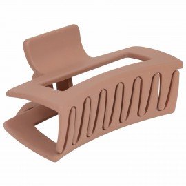 Краб для волос "Геометрия" 8,5 см, soft touch, коричневый MONTE VITA 457001