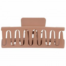 Краб для волос "Геометрия" 8,5 см, soft touch, коричневый MONTE VITA 457001