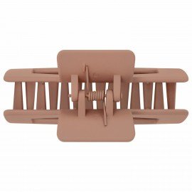 Краб для волос "Геометрия" 8,5 см, soft touch, коричневый MONTE VITA 457001