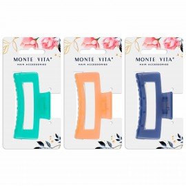 Краб для волос "Смузи" 8,5 см, глянцевый, АССОРТИ, MONTE VITA 457004