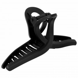 Краб для волос "Петелька", 11 см, soft touch, чёрный MONTE VITA 457006