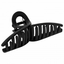 Краб для волос "Петелька", 11 см, soft touch, чёрный MONTE VITA 457006