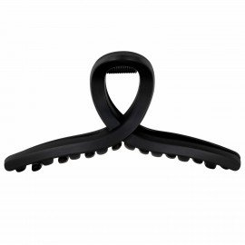 Краб для волос "Петелька", 11 см, soft touch, чёрный MONTE VITA 457006