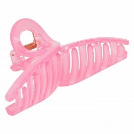 Краб для волос "Петелька", 11 см, глянцевый, розовый MONTE VITA 457007