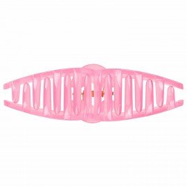 Краб для волос "Петелька", 11 см, глянцевый, розовый MONTE VITA 457007