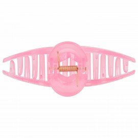 Краб для волос "Петелька", 11 см, глянцевый, розовый MONTE VITA 457007