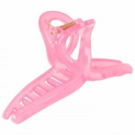 Краб для волос "Петелька", 11 см, глянцевый, розовый MONTE VITA 457007