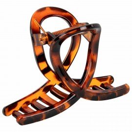 Краб для волос "Петелька", 8 см, глянцевый, черепаховый MONTE VITA 457008