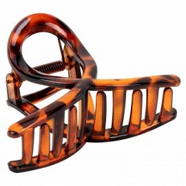 Краб для волос "Петелька", 8 см, глянцевый, черепаховый MONTE VITA 457008