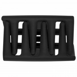 Краб для волос "Геометрия" 5,7 см, soft touch, чёрный MONTE VITA 457009