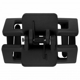 Краб для волос "Геометрия" 5,7 см, soft touch, чёрный MONTE VITA 457009