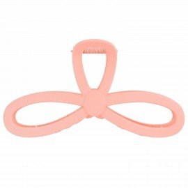 Краб для волос "Бантик", 12,5 см, soft touch, розовый MONTE VITA 457011